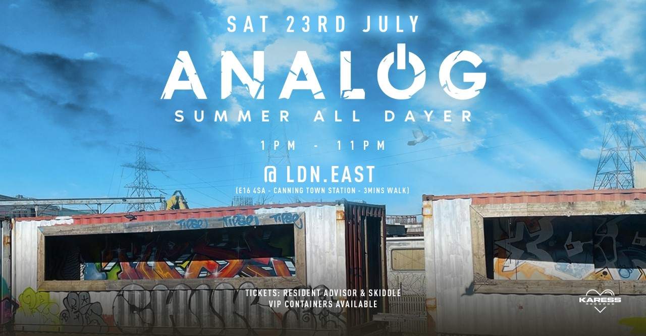 ANALOG 'The Summer All Dayer' - フライヤー裏