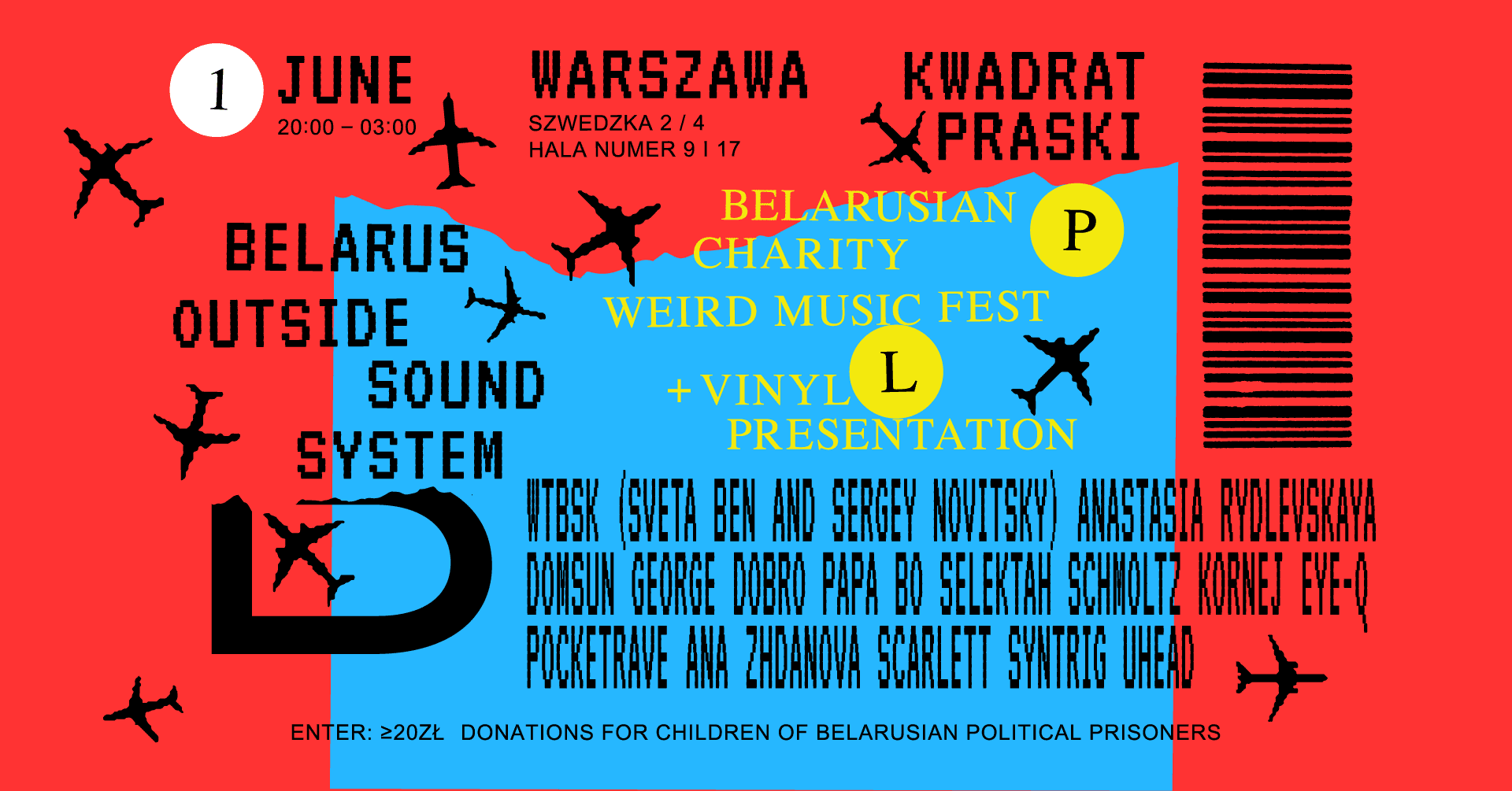 BELARUS OUTSIDE SOUND SYSTEM - Belarusian charity weird music fest + VINYL presentation - フライヤー裏