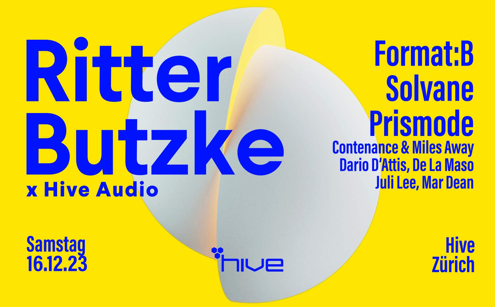Ritter Butzke in Zürich - フライヤー表