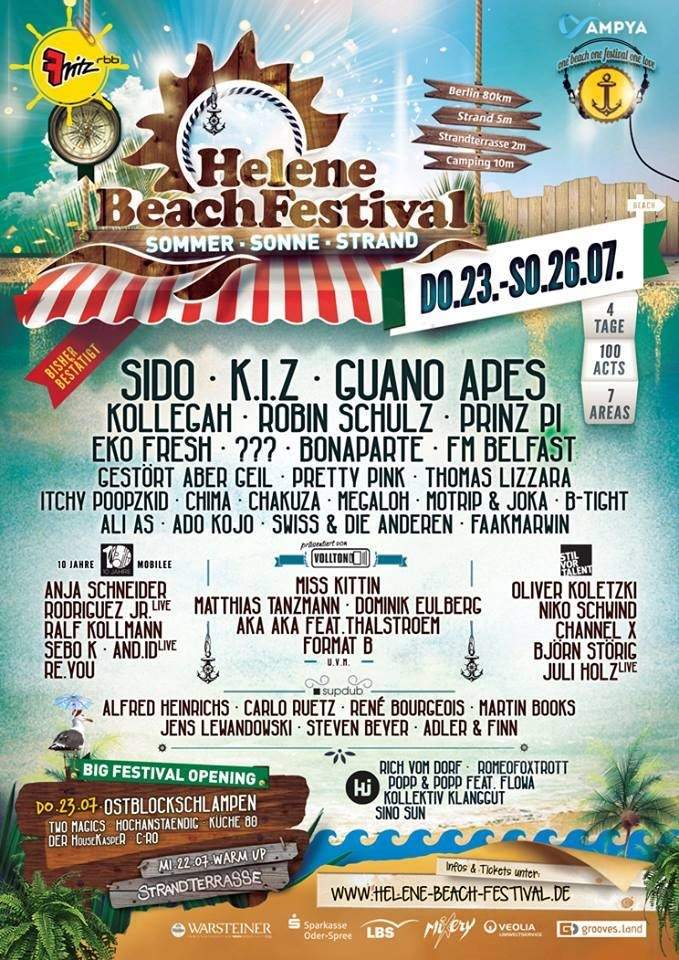 Helene Beach Festival 2015 - Página frontal