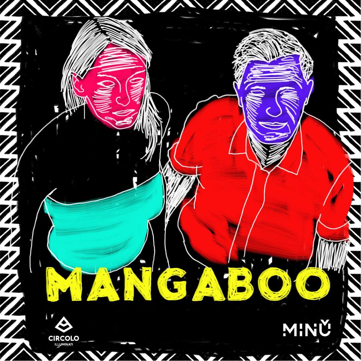 Minù with Mangaboo - フライヤー表