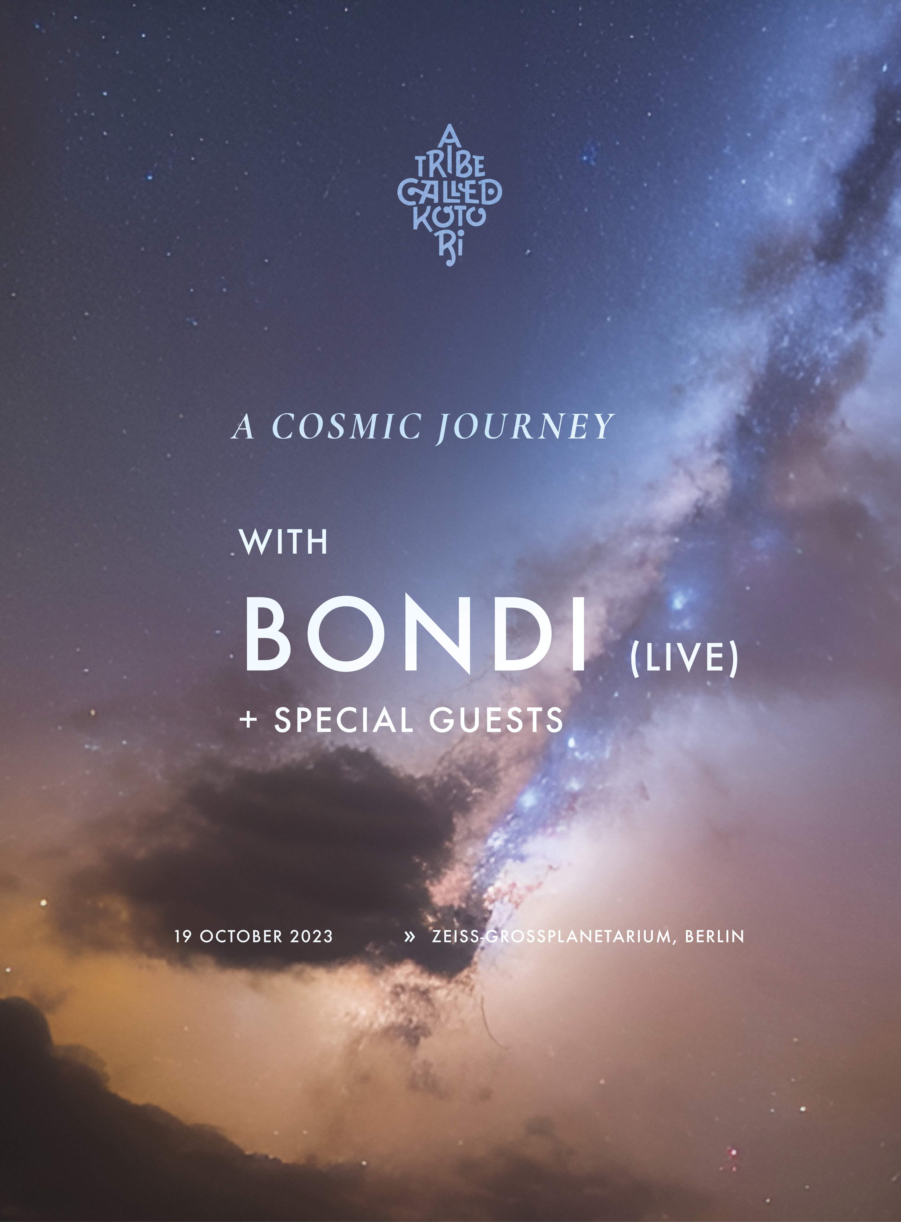A Tribe Called Kotori pres.: A Cosmic Journey with BONDI live - Página frontal