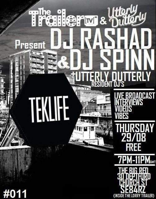 Utterly Dutterly present DJ Spinn & DJ Rashad with Trailer TV - Página trasera