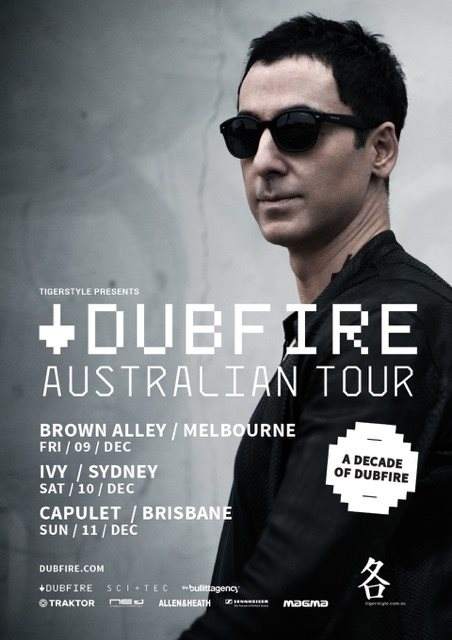 Dubfire - Brisbane Show - フライヤー表