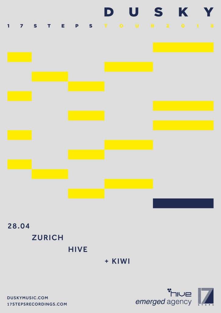 Dusky - 17 Steps Tour 2018 at Hive Zurich - Página frontal