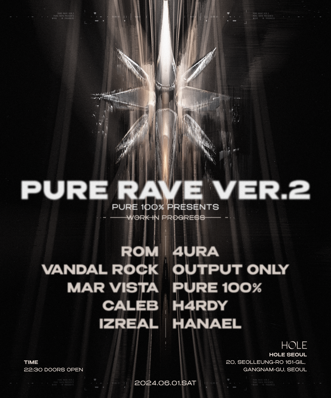 PURE RAVE Ver.2 - フライヤー表