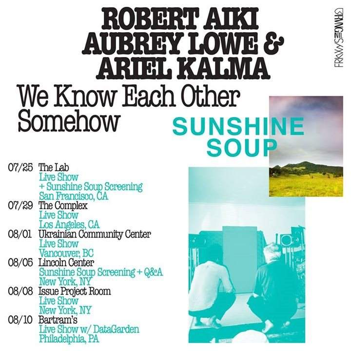 Live performances from Robert Aiki Aubrey Lowe & Ariel Kalma - Página frontal