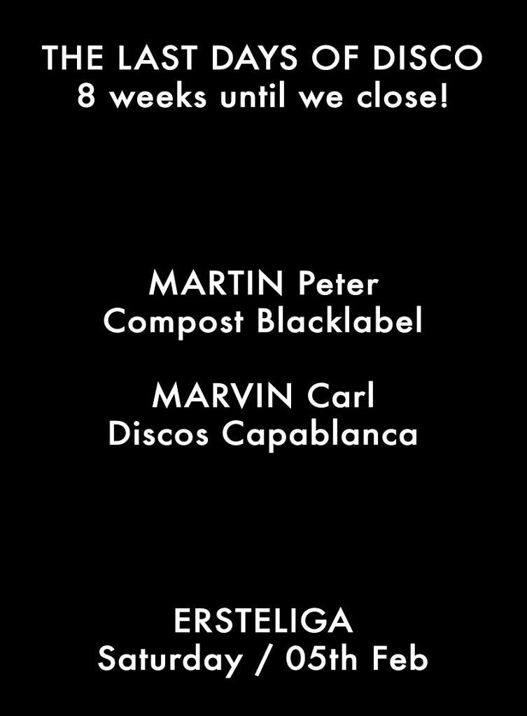 The Last Days Of Disco 8 Weeks Until We Close - Página frontal