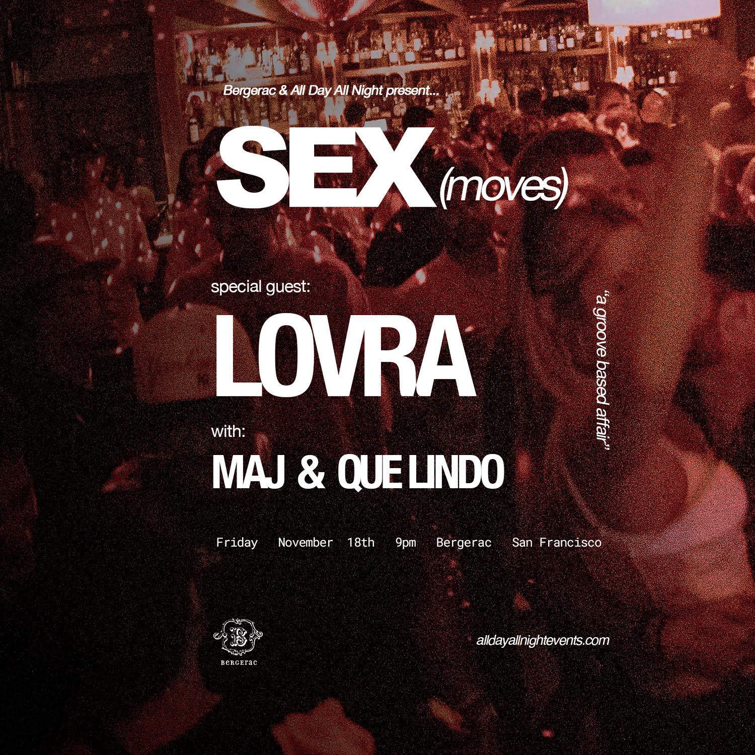 Sex (moves) with LOVRA SF bei Bergerac, San Francisco/Oakland