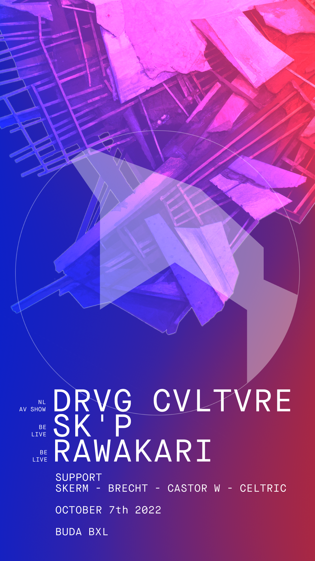 Drvg Cvltvre + MOL RECORDS SHOWCASE - フライヤー表