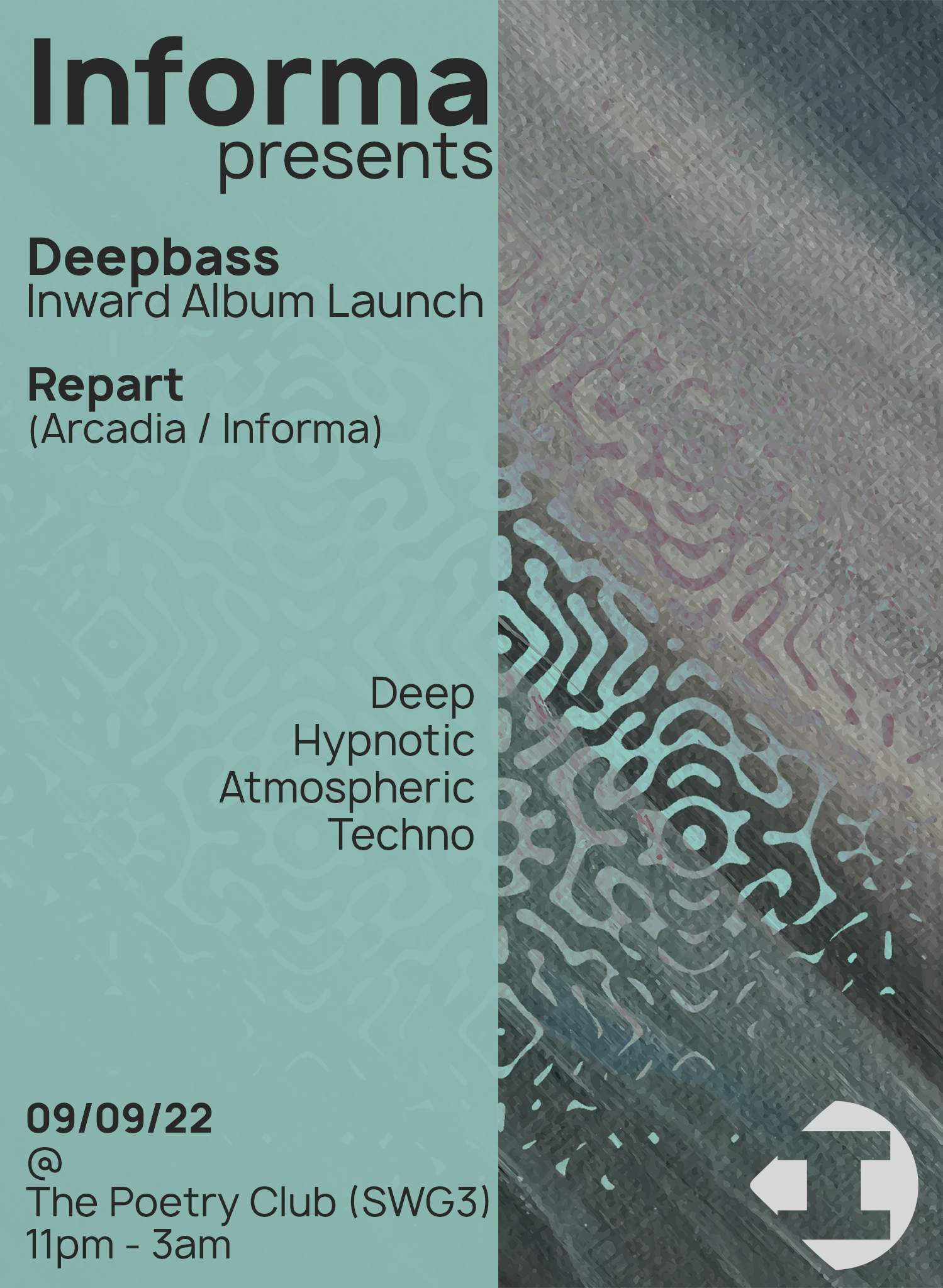 Informa presents: Deepbass & Repart - フライヤー表