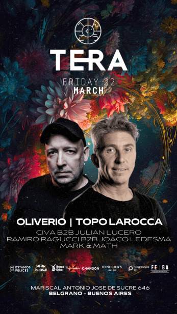 Oliverio + TOPO LAROCCA & MORE ARTISTS - by TERA - フライヤー表