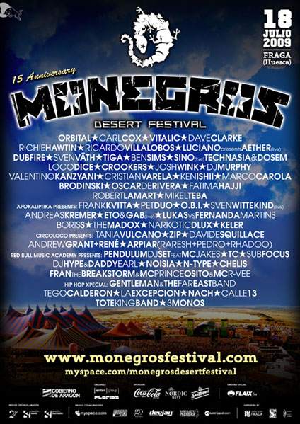 Monegros Desert Festival 2009 - Página frontal