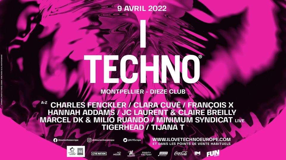 After I Love Techno 2022 - フライヤー表