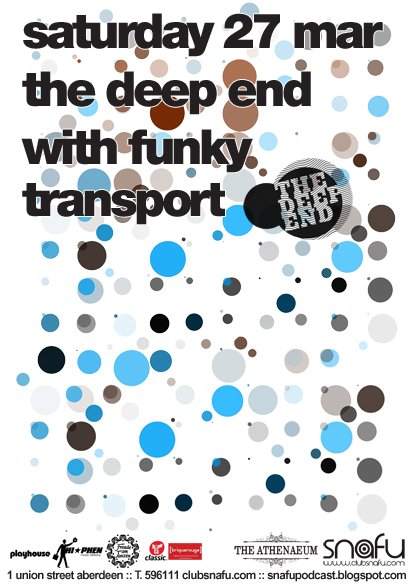The Deep End with Funky Transport - フライヤー表
