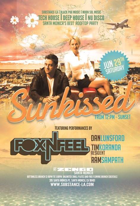 Sunkissed Day Party Santa Monica Feat. Fox n Feel - Dan Lunsford - Ram Sampath - Tim Koranda - Página frontal