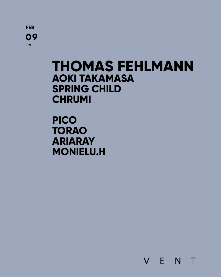 Thomas Fehlmann - フライヤー表
