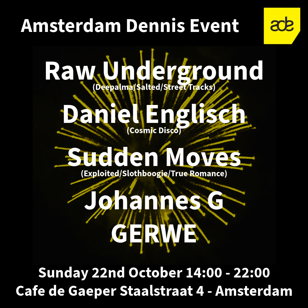 Amsterdam Dennis Event - フライヤー表