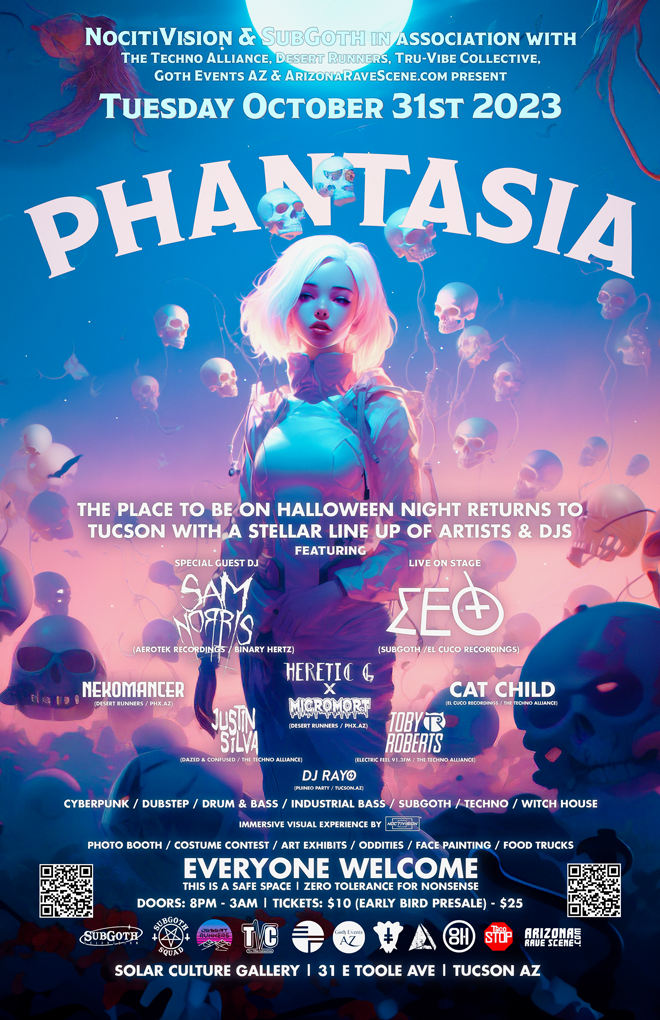 Phantasia Halloween Night Tucson AZ at Solar Culture, Arizona
