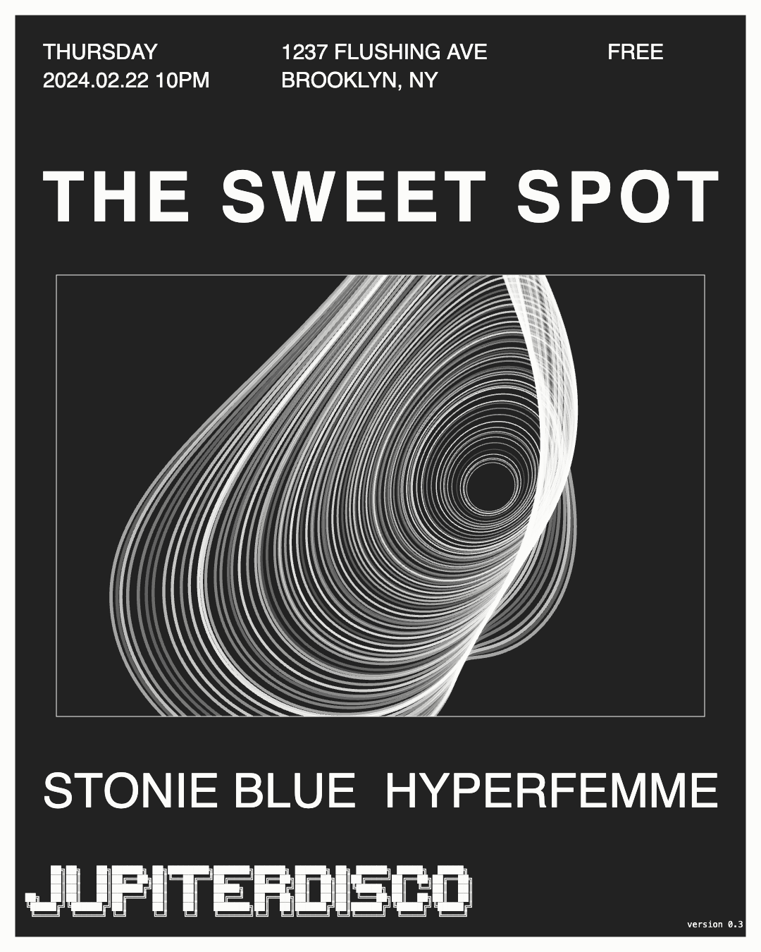 Sweet Spot - フライヤー表