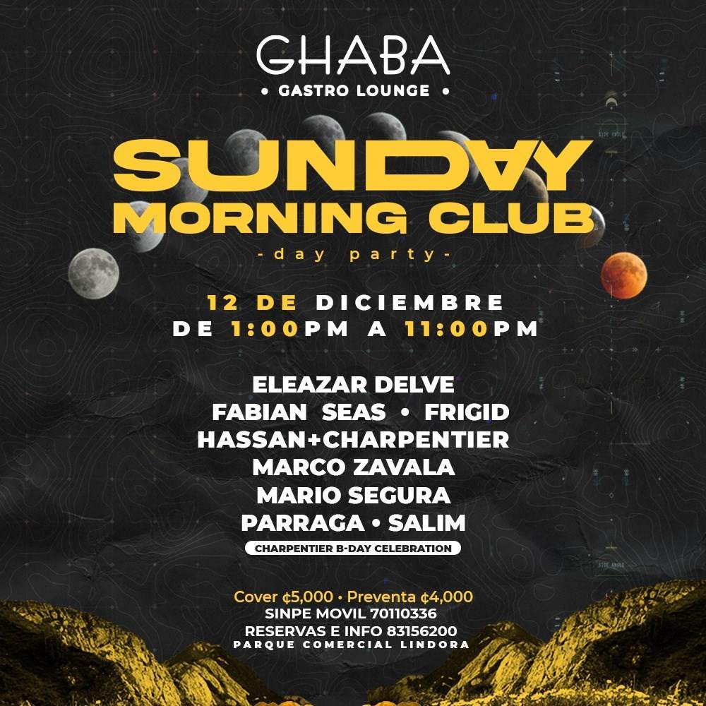 The Sunday Morning Club - フライヤー表