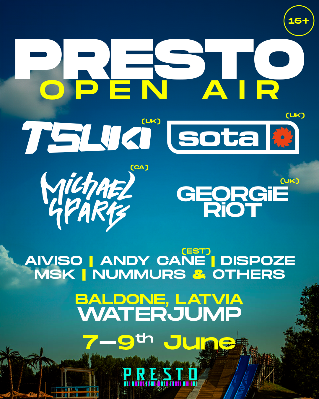 Presto Open Air (sota   Tsuki) At Tba - Baldones Waterjump, Riga