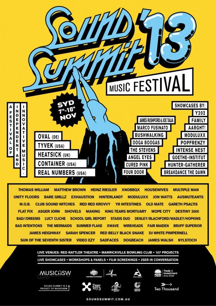 Sound Summit 2013 - フライヤー表