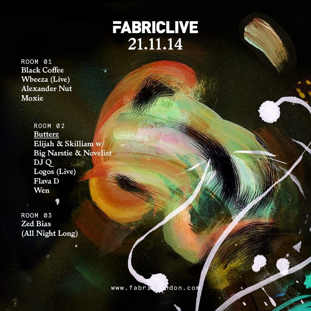 Fabriclive: Black Coffee, Wbeeza, Butterz with Elijah & Skilliam & Zed Bias - Página frontal