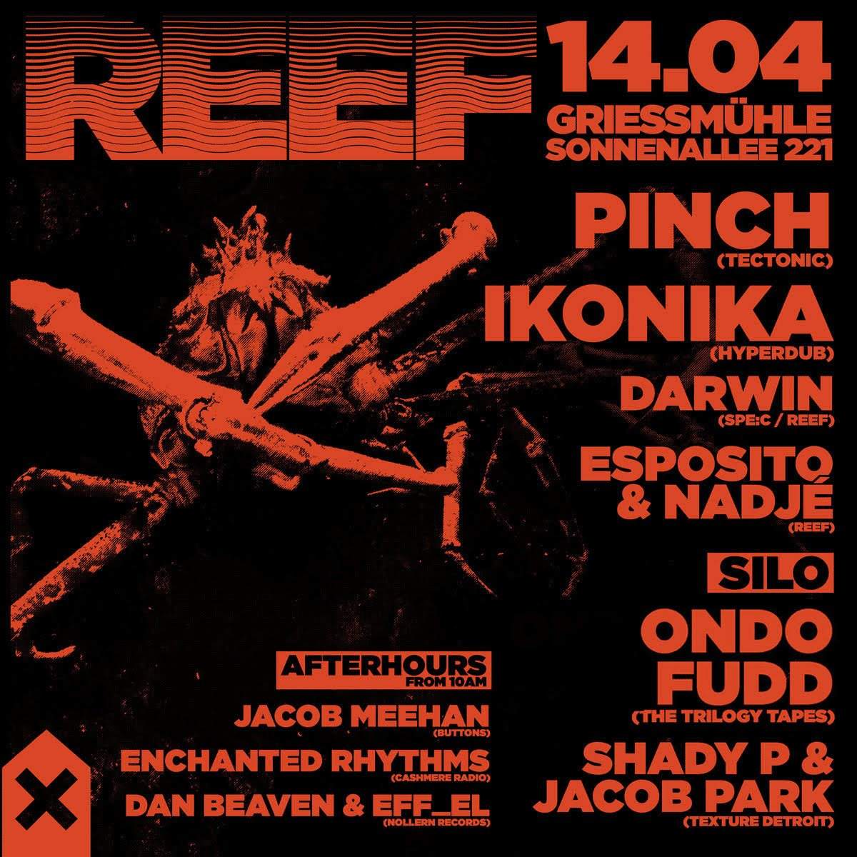 Reef with Pinch, Ikonika, Ondo Fudd - Página frontal