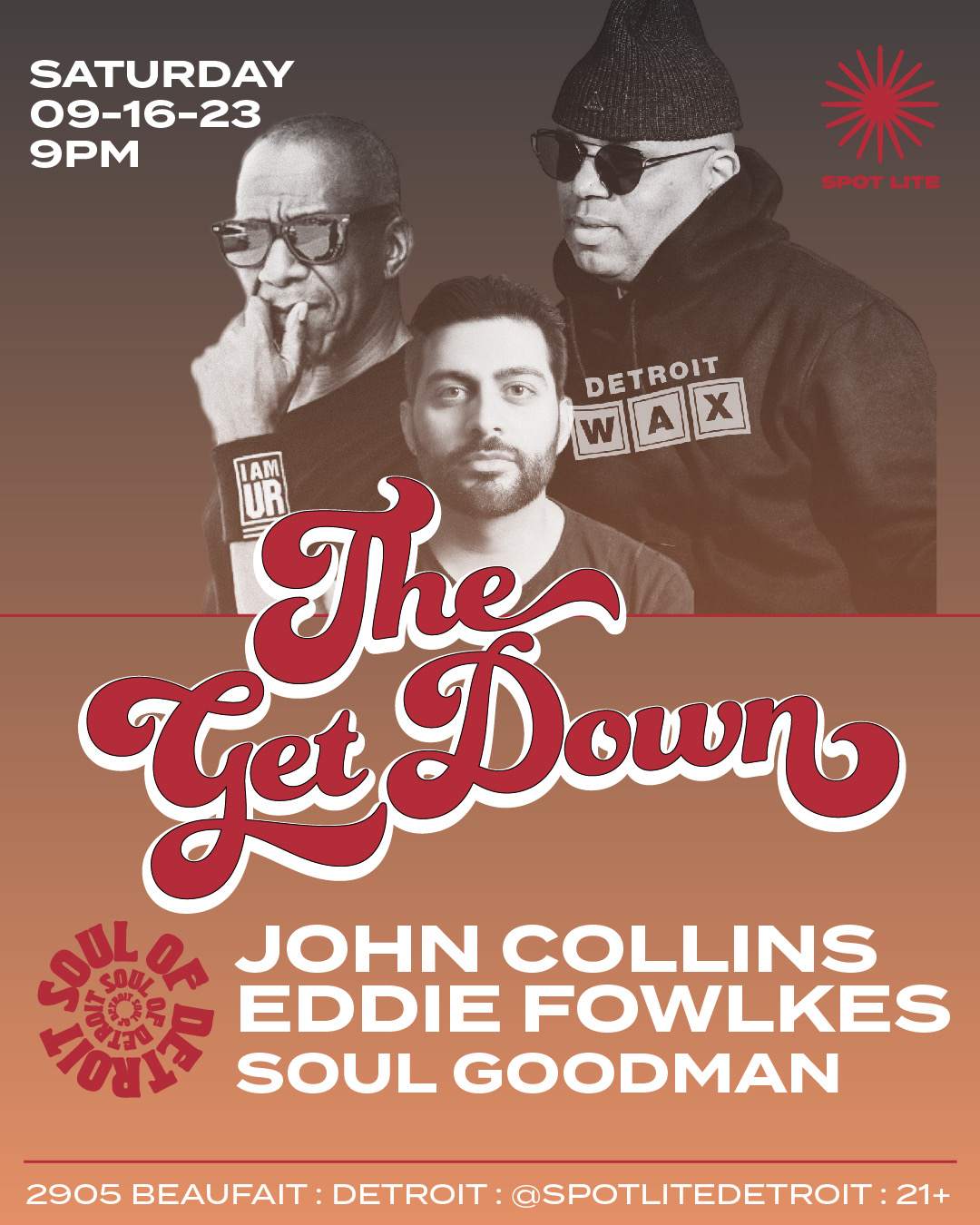 The Get Down: The Soul of Detroit feat. John 'Jammin' Collins, Eddie Fowlkes, Soul Goodman - Página frontal