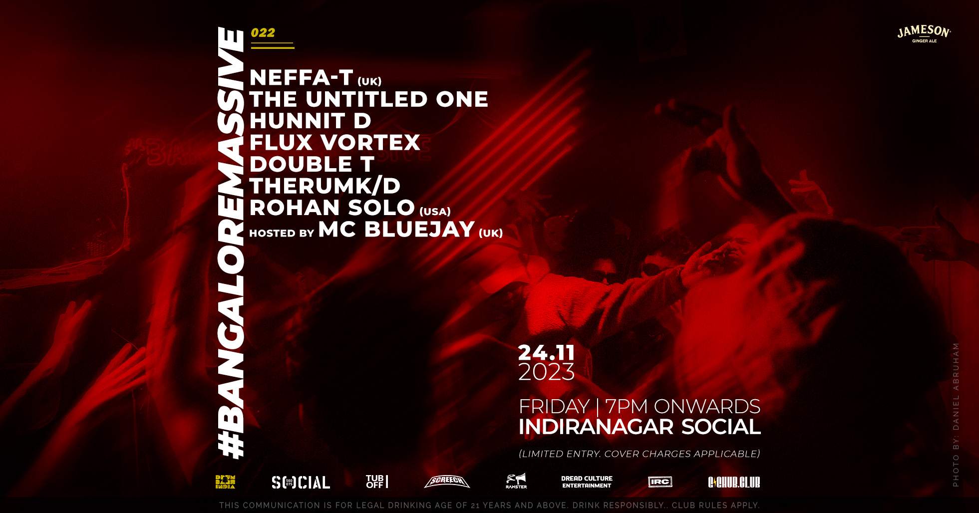 Drum and Bass India x Social presents - #BangaloreMassive 022 + DJ Workshop by Neffa-T - Página frontal