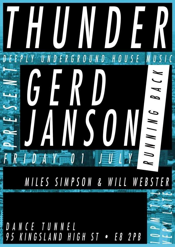 Thunder with Gerd Janson - Página frontal