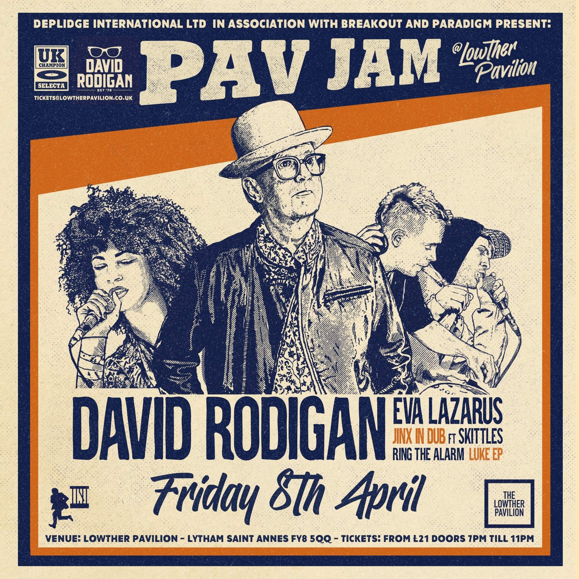 Pav Jam with David Rodigan MBE - フライヤー表