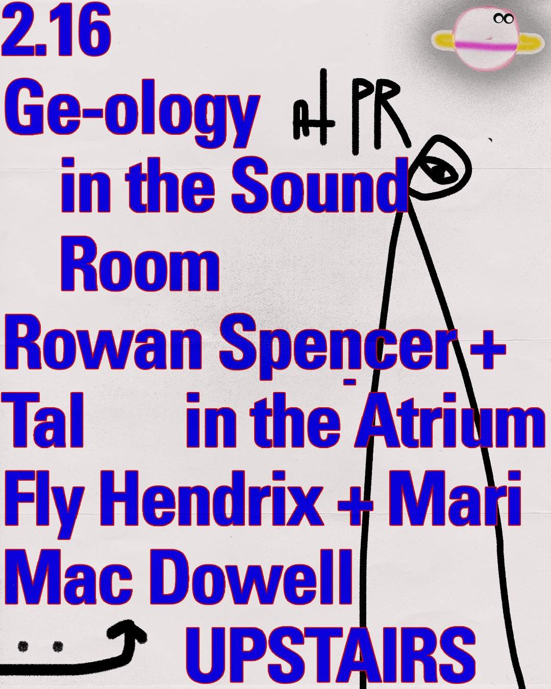 Ge-ology All Night Long / Rowan Spencer + Tal / Fly Hendrix + Mari Mac Dowell - Página frontal