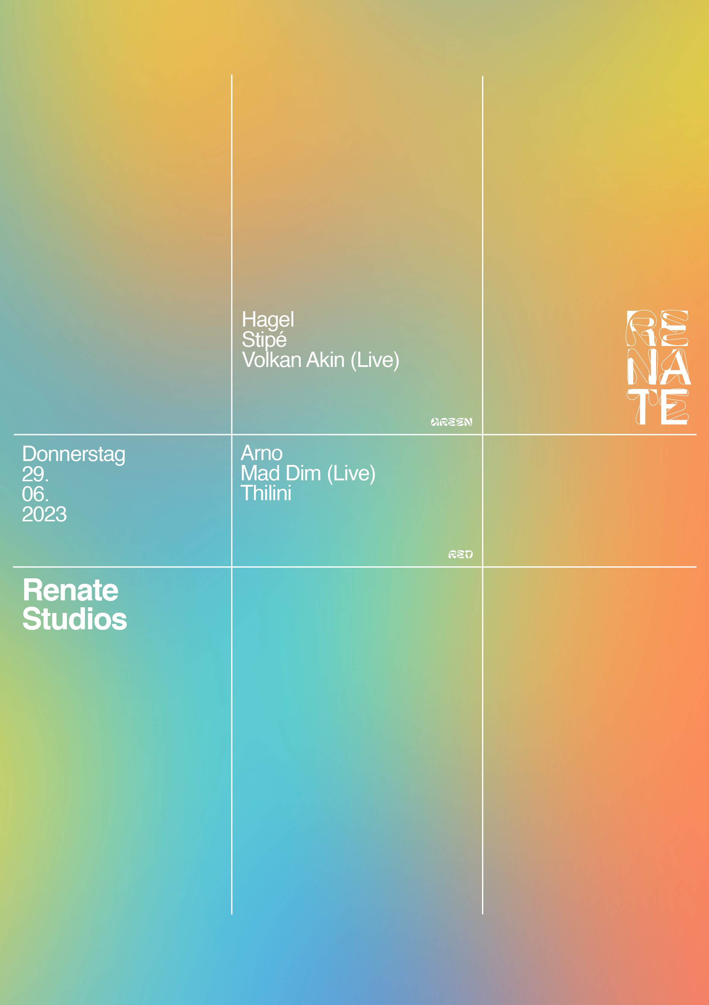 Renate Studios with Arno, Stipé, Thilini, Volkan Akin (live) - Página frontal