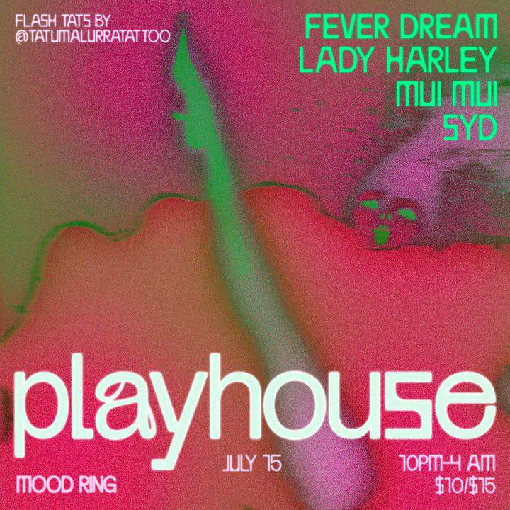 Playhouse with Fever Dream, Lady Harley, Mui Mui and Syd - Página frontal
