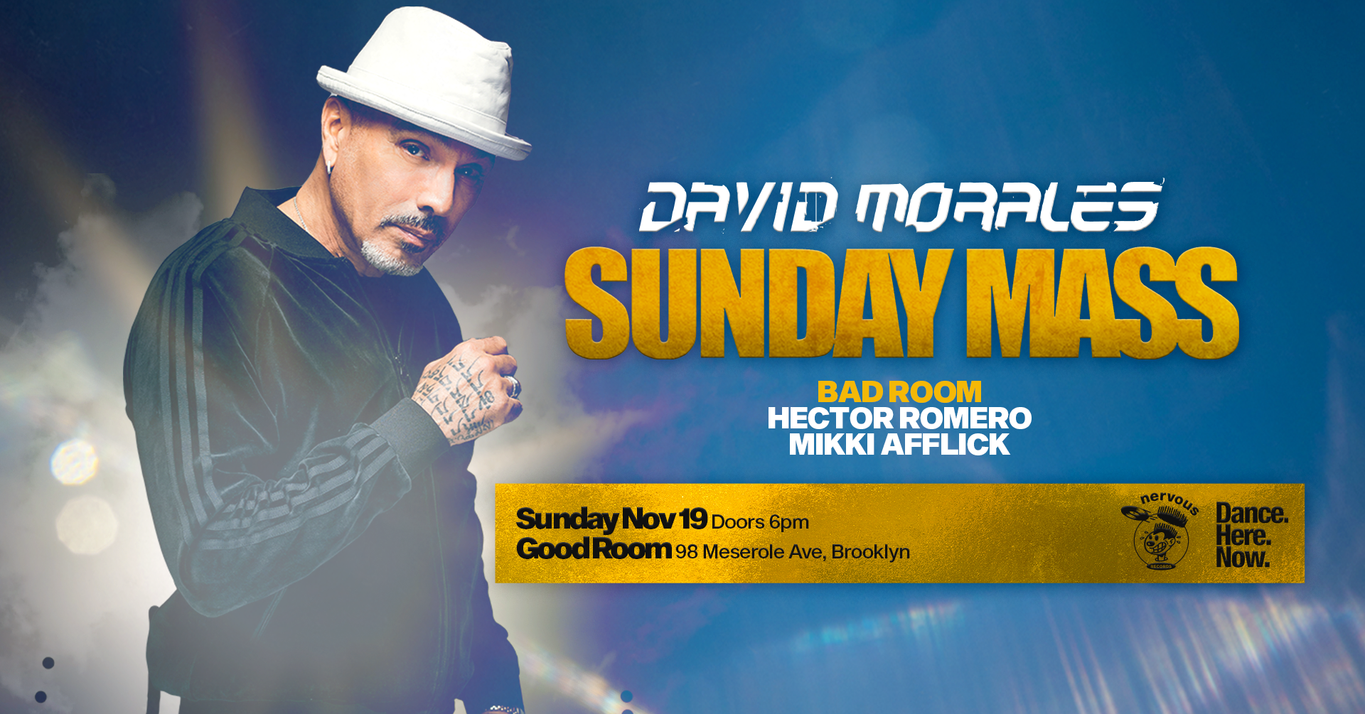 David Morales' Sunday Mass - フライヤー表