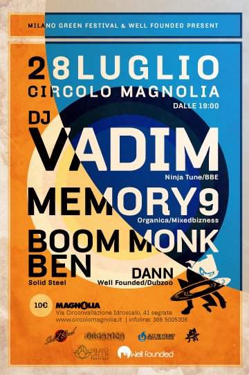 Well Founded & Milano Green Festival with Dj Vadim - フライヤー表