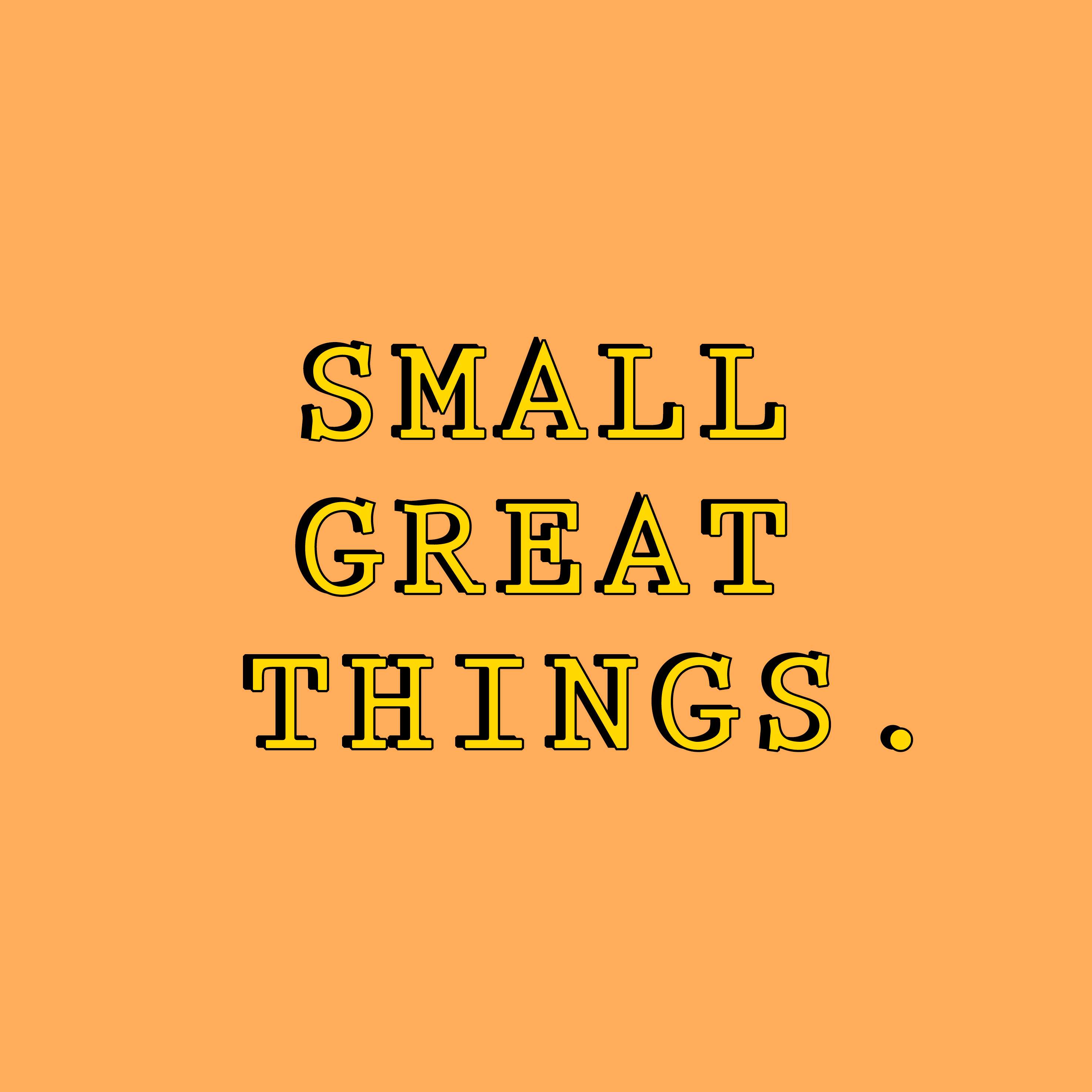Small Great House (Small Great Things.) - フライヤー表