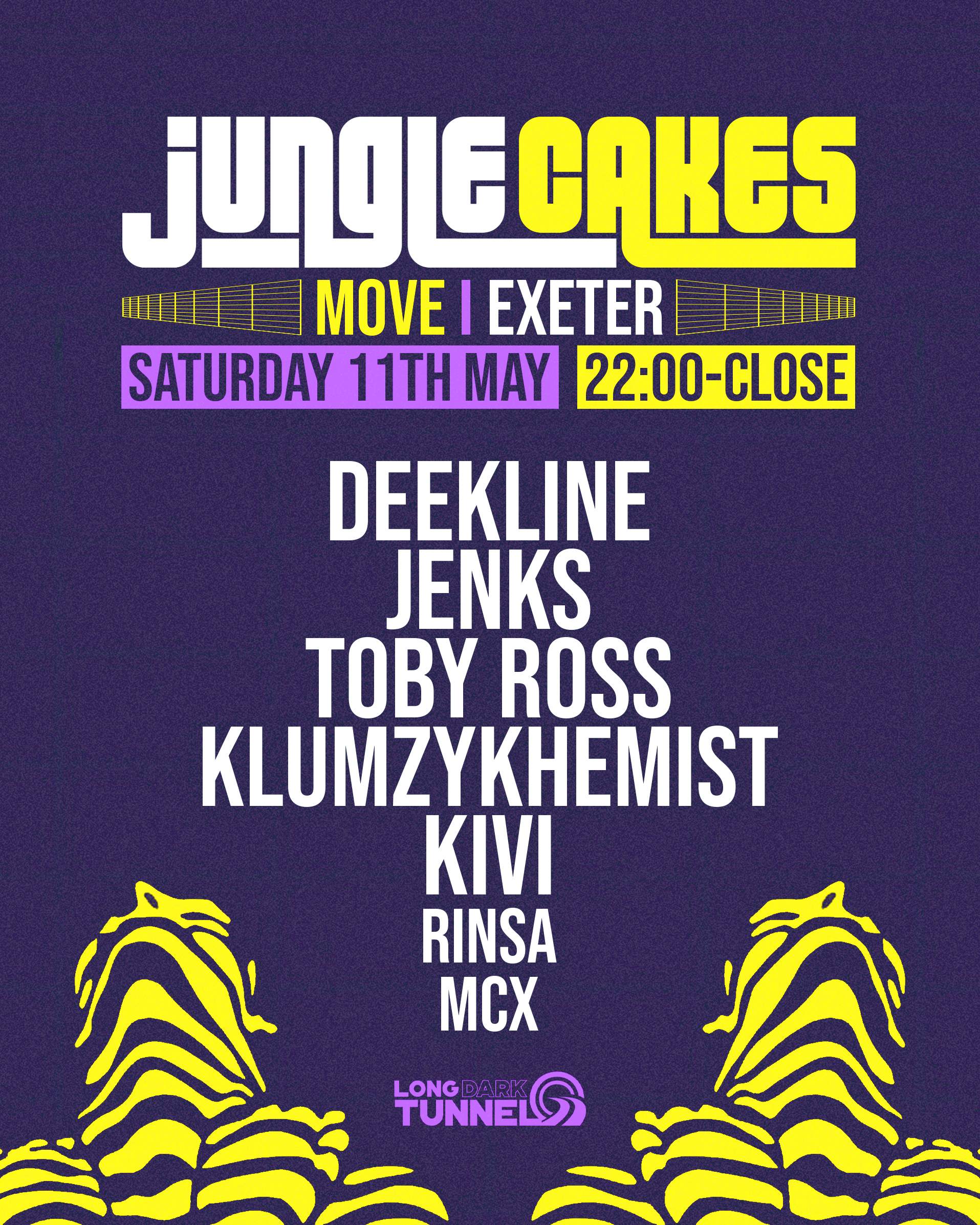 Jungle Cakes - Move Exeter - フライヤー表