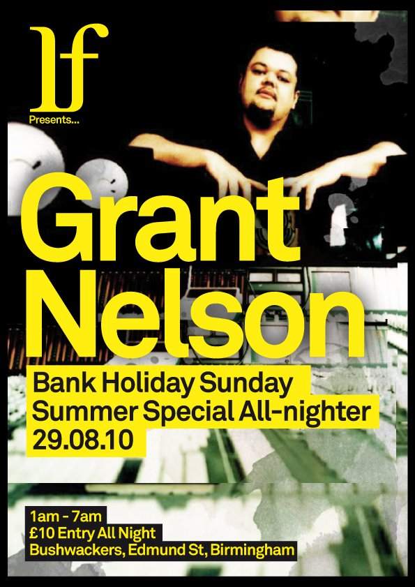 If...presents Grant Nelson Bank Holiday Sunday Special - Página frontal