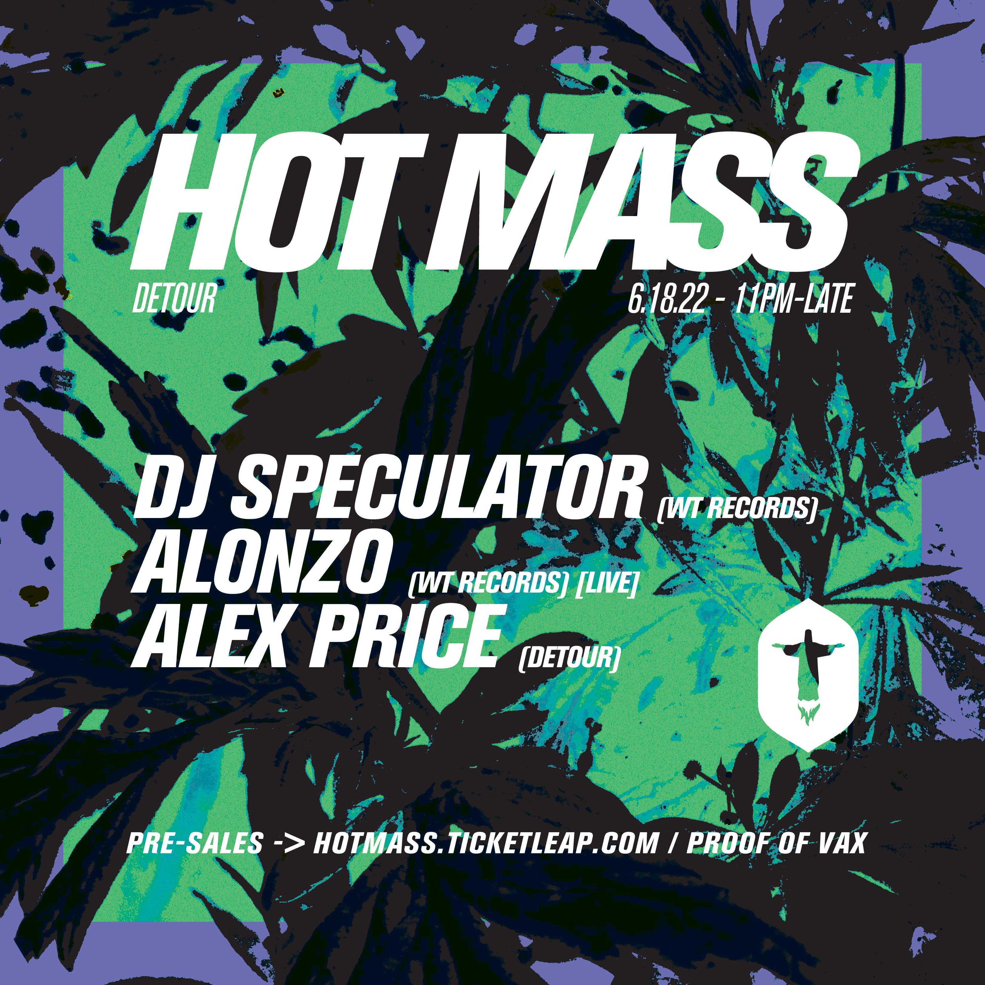 DETOUR with DJ Speculator, Alonzo (Live), and Alex Price - フライヤー表
