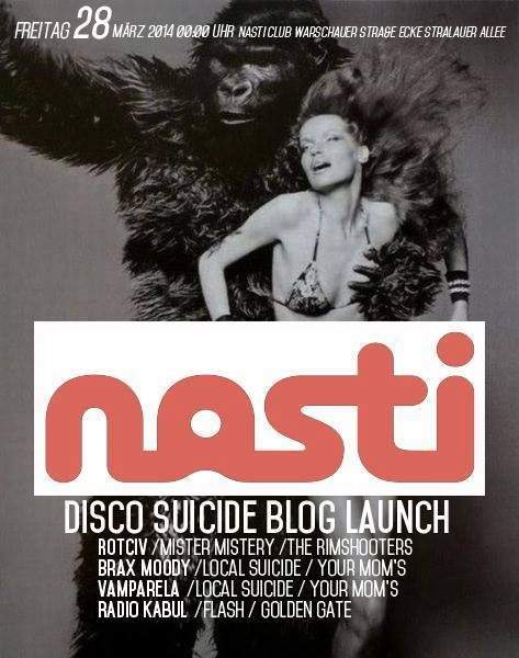 Disco Suicide Blog Launch - フライヤー表