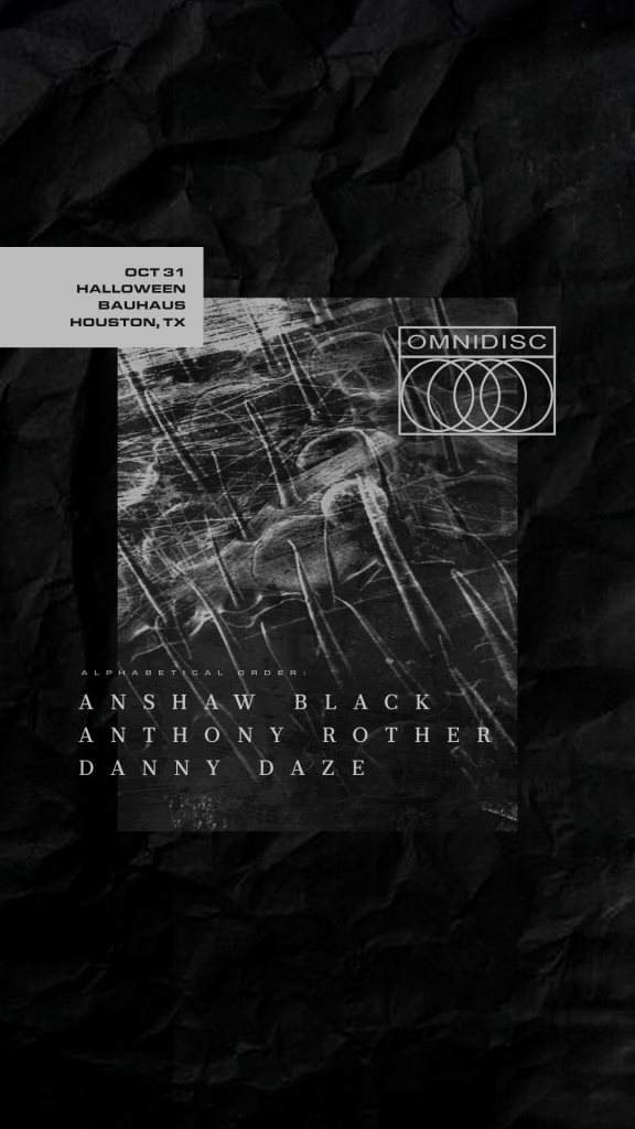 Anthony Rother, Danny Daze, Anshaw Black ◦ Omnidisc Halloween - Página frontal