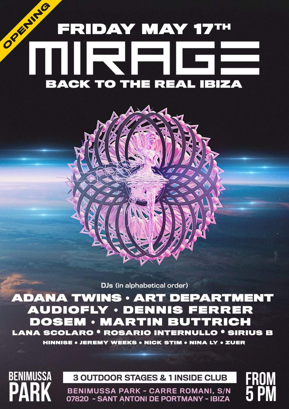 Mirage Ibiza - Summer Opening - Página frontal