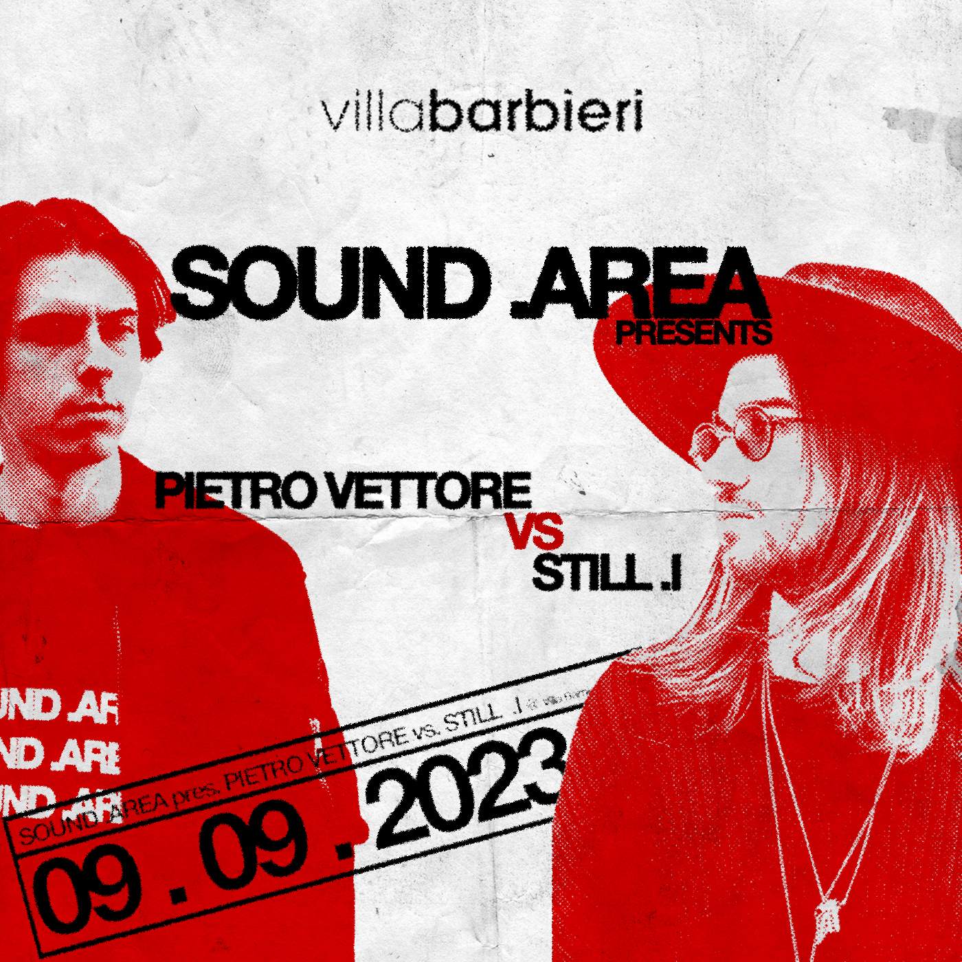 Sound .Area 09/09 - Pietro Vettore vs. STILL .I [open to close] - フライヤー表