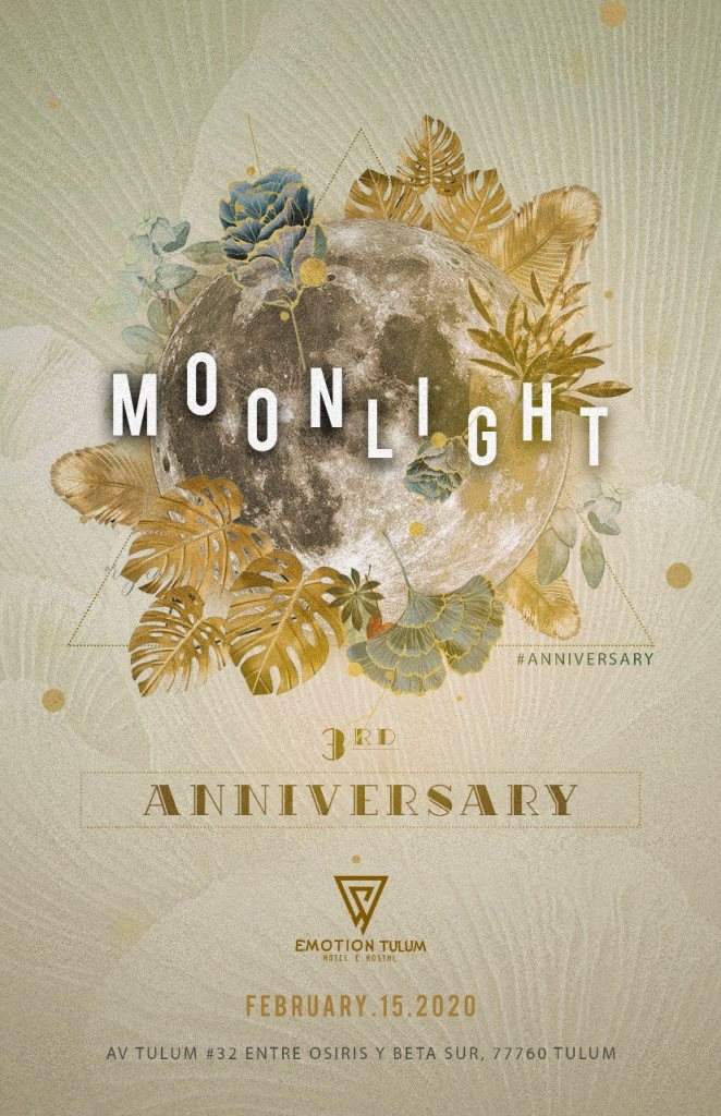 3th Anniversary Moonlight - Emotion Tulum - Página frontal