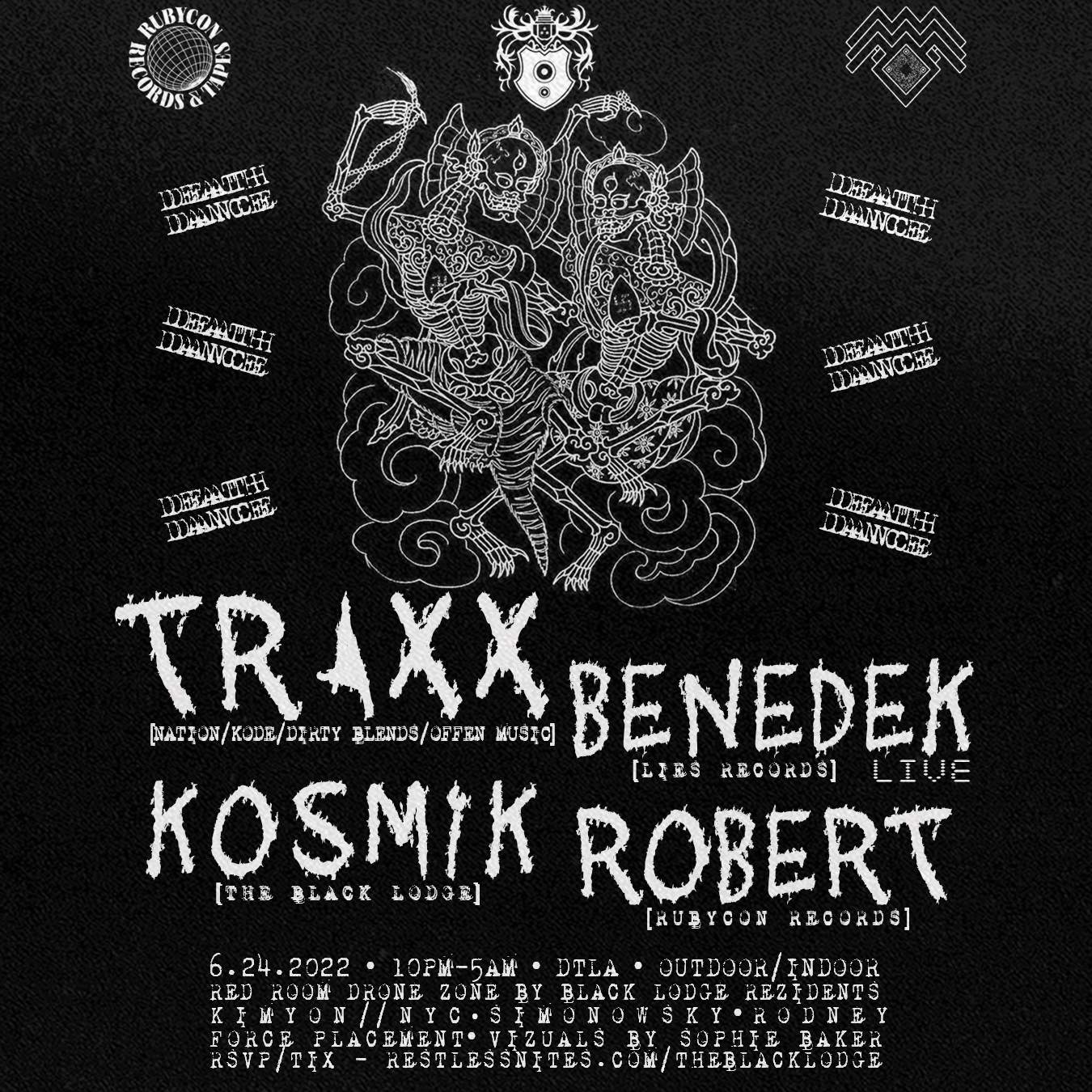 Death Dance - Traxx, Benedek [LIVE], Kosmik, ROBERT LANE + MORE at TBA -  Downtown LA, Los Angeles