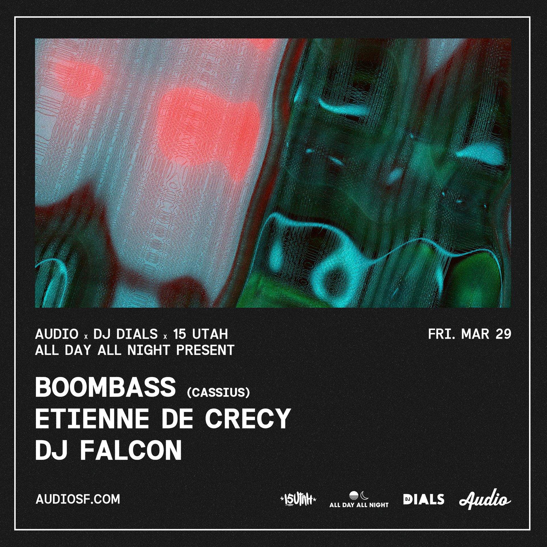 Boombass + Etienne De Crecy + DJ Falcon at Audio - フライヤー表