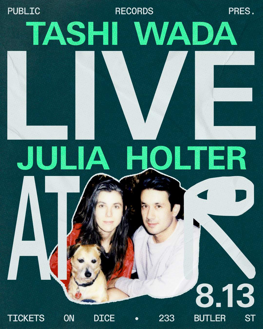 Tashi Wada with special guest Julia Holter - フライヤー表
